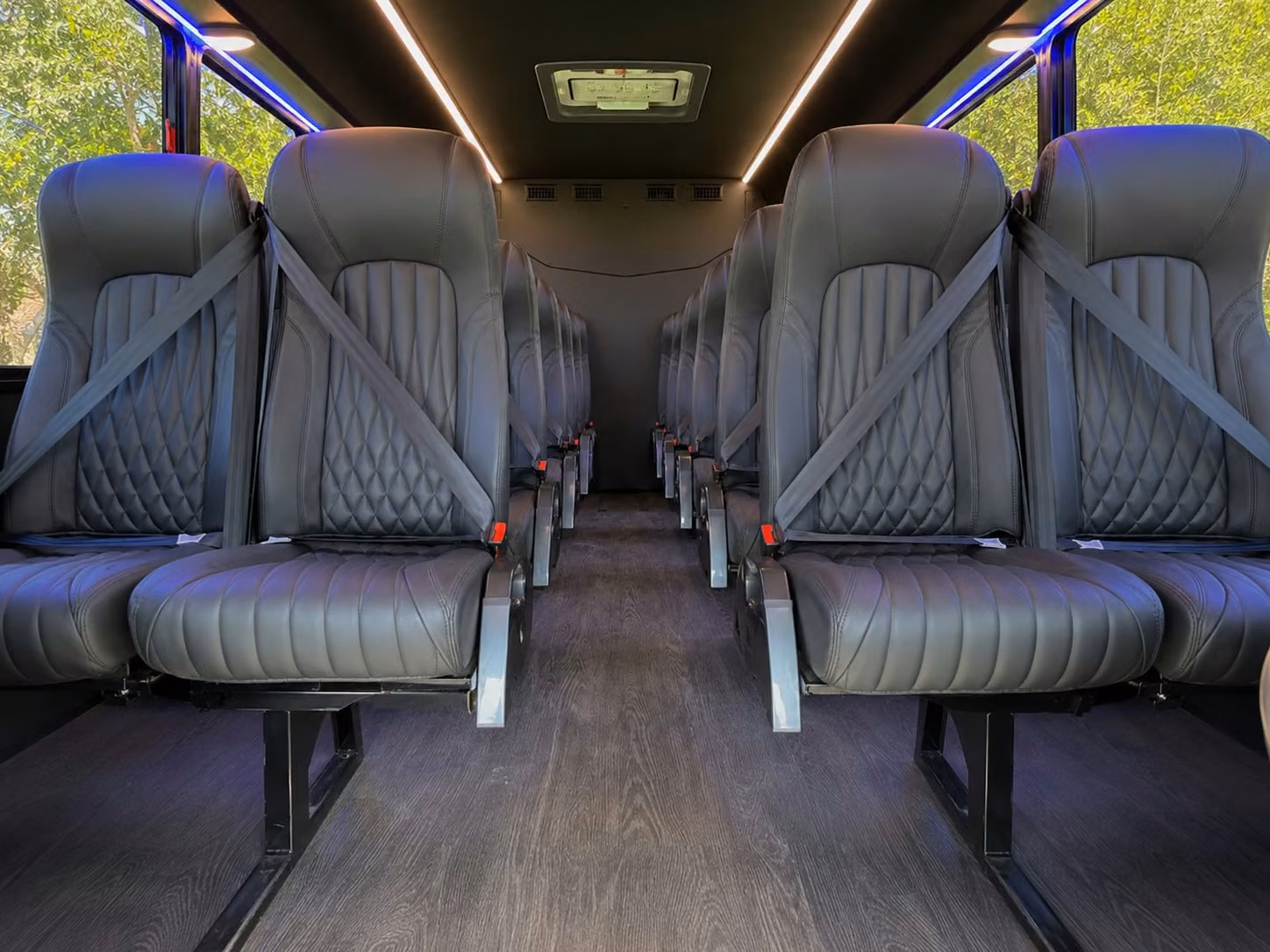 15 passenger minibus inside